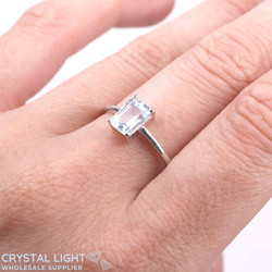 Sterling Silver Rings: Blue Topaz Ring