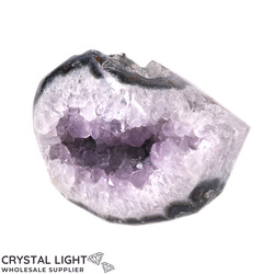 Single Druse Pieces: Amethyst Semi Polished Druse