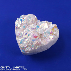 Rainbow Aura Druse Heart