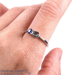 Sterling Silver Rings: Blue Kyanite Buckle Ring