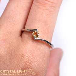 Citrine Bypass Ring