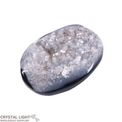 Soapstones & Palmstones Single Listings: Agate Druse Palmstone