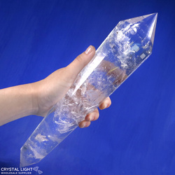 Vogel Style Crystals: Clear Quartz Vogel Style Wand Large