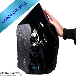 Cut Base Points: Black Obsidian Cut Base Point (XL)