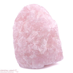 Single Rough Listings: Rose Quartz Standing Rough Piece