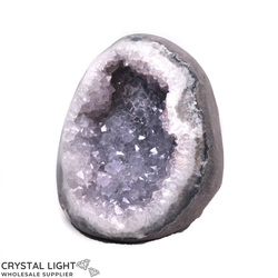 Druse: Amethyst Semi Polished Geode