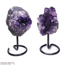 Display Pieces on Stand: Amethyst Druse on stand Lot