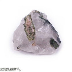 All Other Crystal Specimens: Green Tourmaline on Quartz