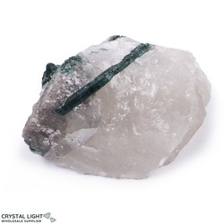 All Other Crystal Specimens: Green Tourmaline with Mica & Quartz
