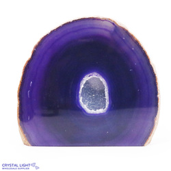 Agate Geodes: Purple Agate Cut Base Large