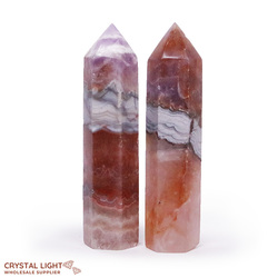 Amethyst Agate Polished Point Lot