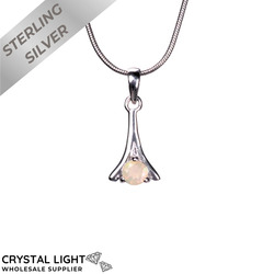 Eithiopian Opal Flared Pendant