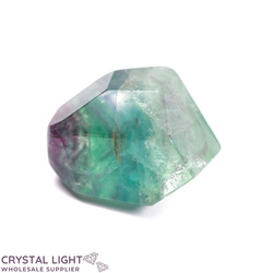 Rainbow Fluorite Faceted Shape