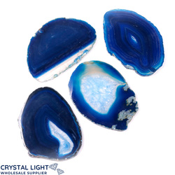 Blue Agate Slice Lot