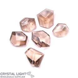 Faceted Shapes: Smokey Quartz Faceted Shape Lot