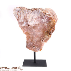 Pink Amethyst on Stand