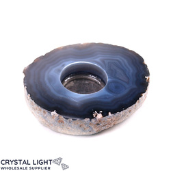 Agate Flat Candle Holder