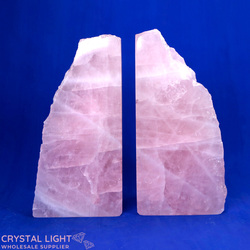 Rose Quartz Bookends