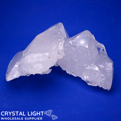 Tabular Crystals: Quartz Self-Healed Cluster (A-Grade)