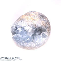 Single Druse Pieces: Celestite Semi-Polished Druse