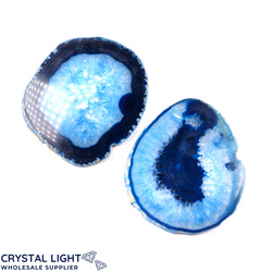 Slices: Blue Agate Slice Lot