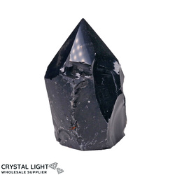 Black Obsidian Cut Base Point
