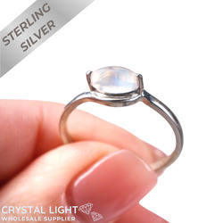 Moonstone Marquise Bypass Ring