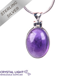 Amethyst Oval Pendant