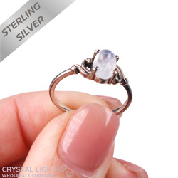 Rainbow Moonstone Filigree Ring