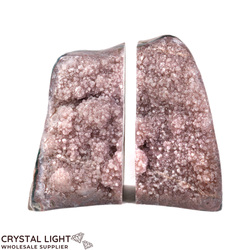 Bookends: Amethyst Druse Bookends