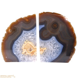 Bookends: Agate Bookends