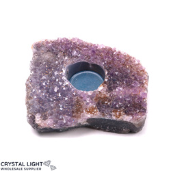 Amethyst Candle Holder (single)