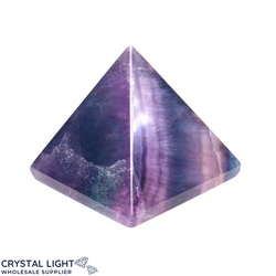 Pyramids: Rainbow Fluorite Pyramid (Single)