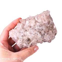 Sacred Rose Lithium Quartz Cluster