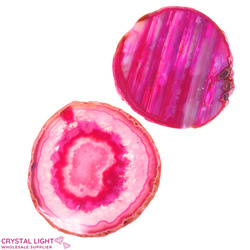 Pink Agate Slice Lot