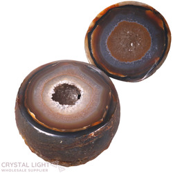 Crystal Pots: Agate Pot with Lid