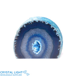 Agate Geodes: Blue Agate Cut Base Geode