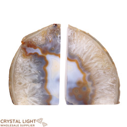 Bookends: Agate Bookends