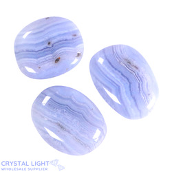 Blue Lace Agate Flatstone Lot