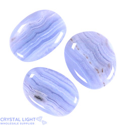 Blue Lace Agate Flatstone Lot