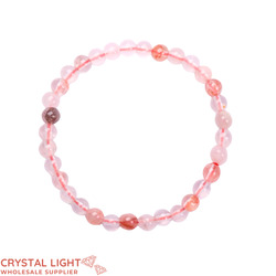 Red Hematoid Quartz Bracelet 6mm
