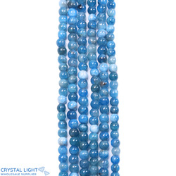 Blue Apatite Beads 4mm