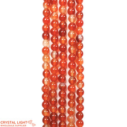 Orange Agate Beads 6mm