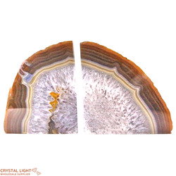 Bookends: Agate Bookends