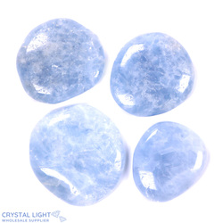 Flatstone Individuals and Lots: Blue Calcite Flatstone Lot