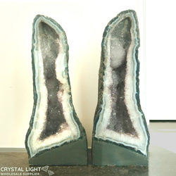 Amethyst Agate Twin Geodes (AUCTION)