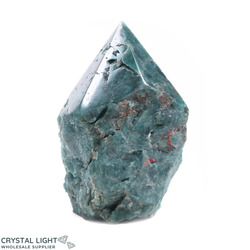 Cut Base Points: Green Apatite Cut Base Point