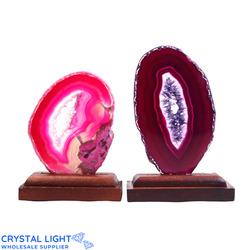 Agate Slice on Stand Lot