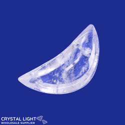 Clear Quartz Crescent Dish (Single)