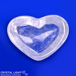 Bowls, Plates & Dishes: Clear Quartz Heart Dish (Single)